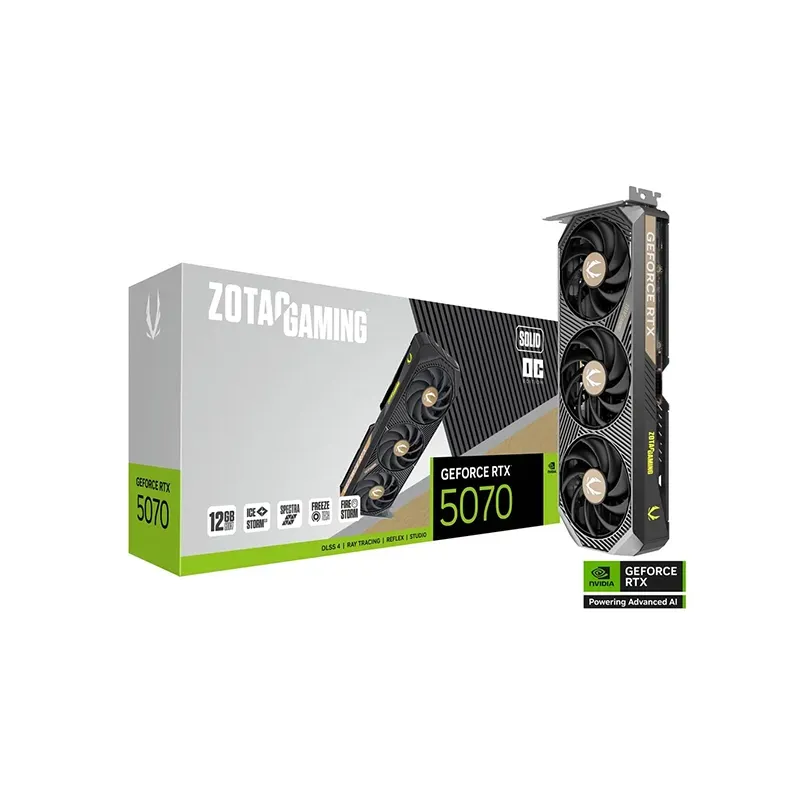 ZOTAC GAMING GeForce RTX 5070 SOLID OC 12GB GDDR7 ZOTAC GAMING GeForce RTX 5070 SOLID OC 12GB GDDR7